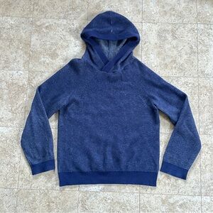 Quinn cashmere blue hooded sweater